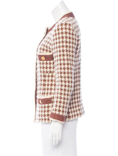 chanel houndstooth jacket|chanel jacket size chart.